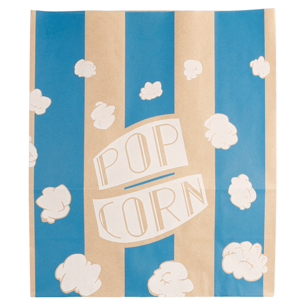Garcia De Pou BOLSAS SOS POP CORN 'STRIPES' 3 8 L-130 OZ 70 G/M2 20+9x23 5 CM NATURAL PERG. ANTIGRASAS (500 UNID.)