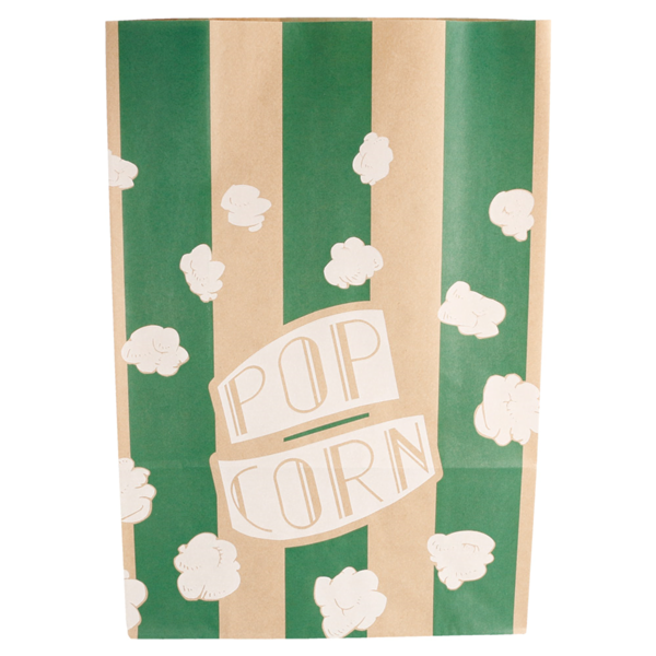 Garcia De Pou BOLSAS SOS POP CORN 'STRIPES' 5 L-170 OZ 70 G/M2 20+9x29 5 CM NATURAL PERG. ANTIGRASAS (500 UNID.)