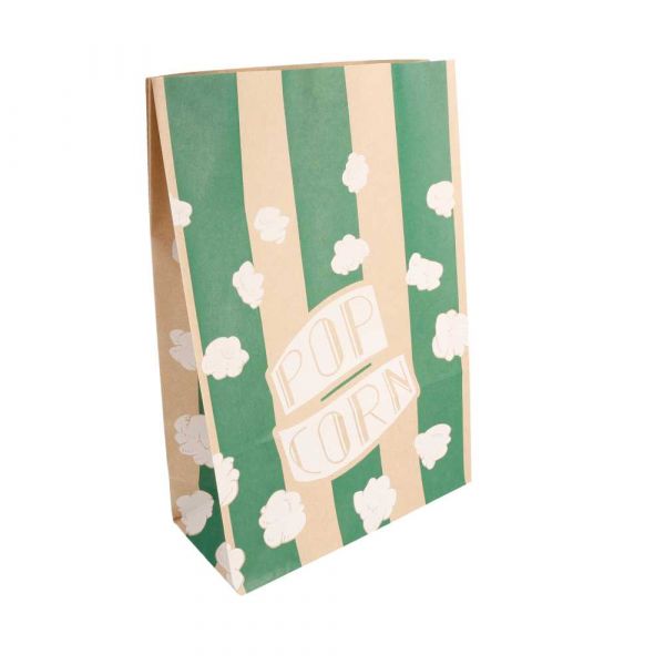 Garcia de pou BOLSAS SOS POP CORN 'STRIPES' 5 L-170 OZ 70 G/M2 20+9x29 5 CM NATURAL PERG. ANTIGRASAS (500 UNID.)