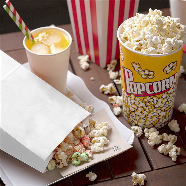 Garcia De Pou BOLSAS SOS SIN ASAS 60 G/M2 14+8x24 CM BLANCO PERG. ANTIGRASAS (500 UNID.)
