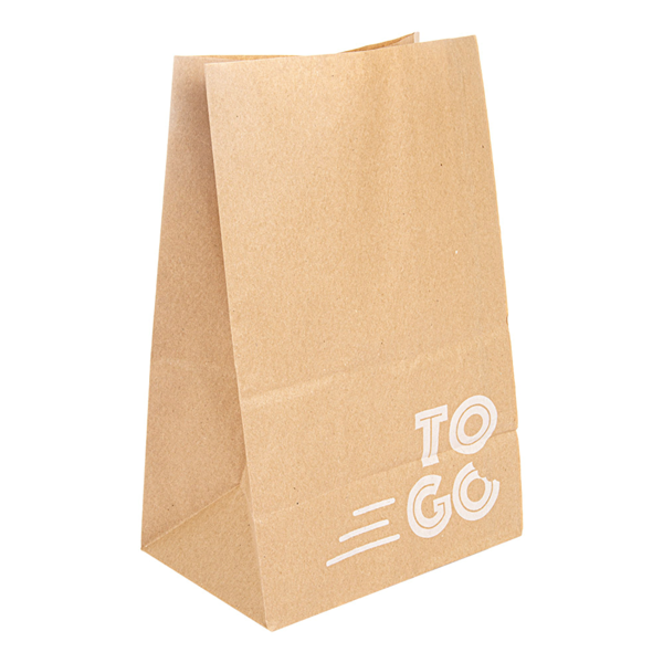 Garcia De Pou BOLSAS SOS SIN ASAS - DELICIOUS TO GO 50 G/M2 18+12x28 CM NATURAL KRAFT (500 UNID.)