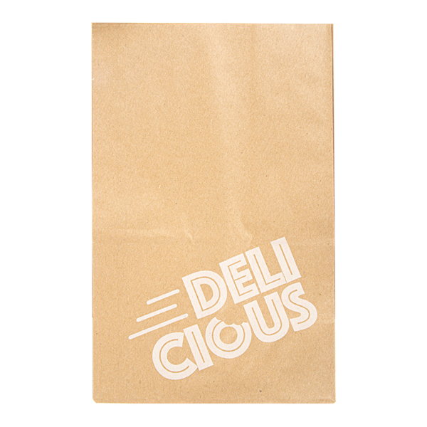 Garcia De Pou BOLSAS SOS SIN ASAS - DELICIOUS TO GO 50 G/M2 18+12x28 CM NATURAL KRAFT (500 UNID.)