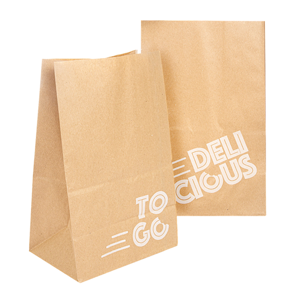Garcia de pou BOLSAS SOS SIN ASAS - DELICIOUS TO GO 50 G/M2 18+12x28 CM NATURAL KRAFT (500 UNID.)