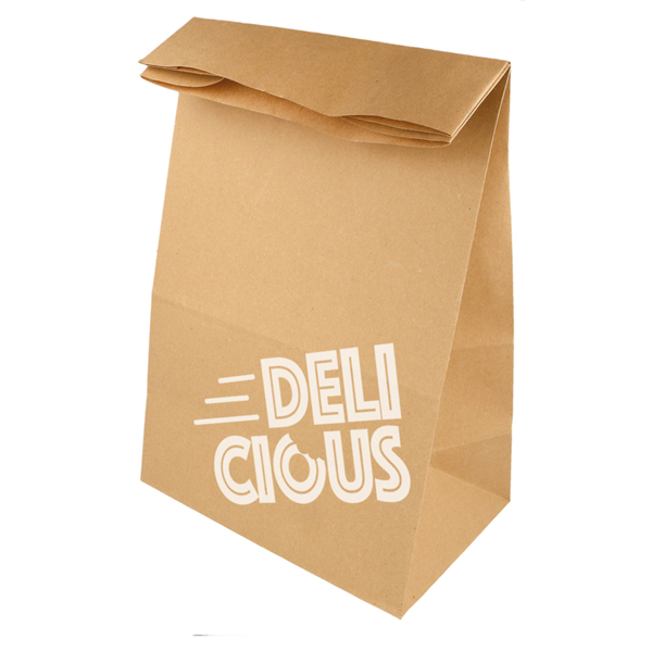 Garcia De Pou BOLSAS SOS SIN ASAS - DELICIOUS TO GO 50 G/M2 22+12x31 CM NATURAL KRAFT (500 UNID.)