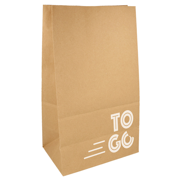 Garcia De Pou BOLSAS SOS SIN ASAS - DELICIOUS TO GO 50 G/M2 22+12x31 CM NATURAL KRAFT (500 UNID.)