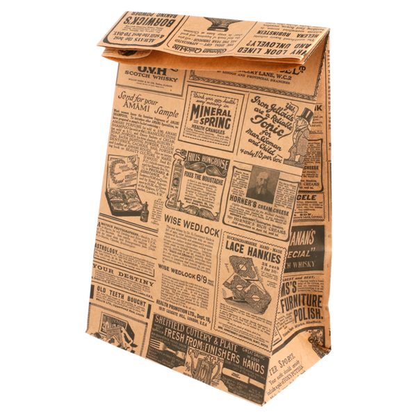 Garcia De Pou BOLSAS SOS SIN ASAS 'TIMES' 70 G/M2 14+8x24 CM NATURAL KRAFT (1000 UNID.)