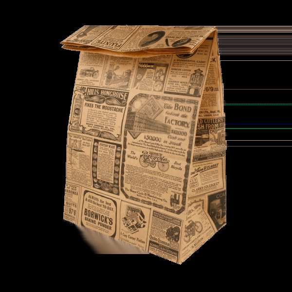 Garcia de pou BOLSAS SOS SIN ASAS 'TIMES' 70 G/M2 22+14x37 CM NATURAL KRAFT (500 UNID.)