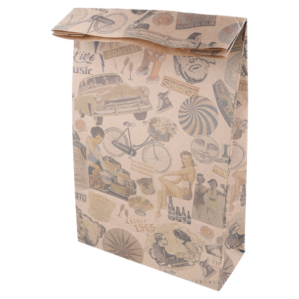 Garcia De Pou BOLSAS SOS SIN ASAS 'VINTAGE' 80 G/M2 20+9x34 5 CM NATURAL KRAFT (500 UNID.)