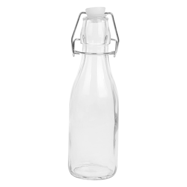 Garcia De Pou BOTELLA + CIERRE CLIP 250 ML Ø 5 5x19 5 CM TRANSPARENTE CRISTAL (48 UNID.)