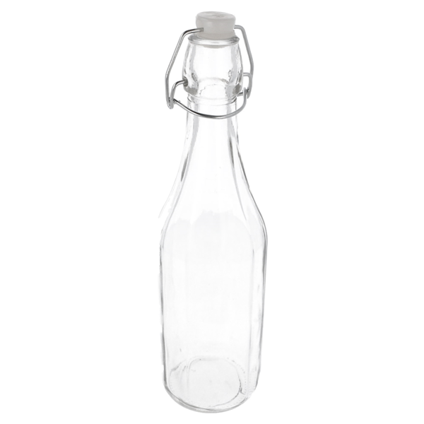 Garcia De Pou BOTELLA + CIERRE CLIP 'WAKI GLASS' 500 ML Ø 7x27 CM TRANSPARENTE CRISTAL (48 UNID.)