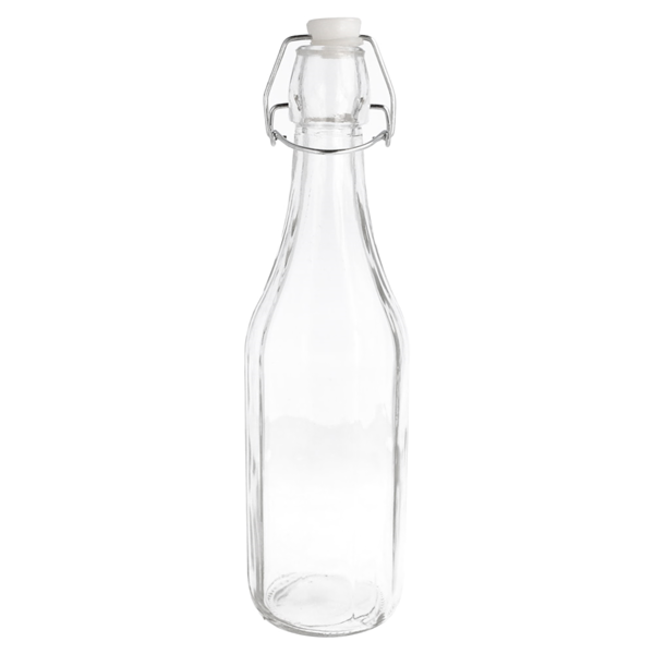 Garcia De Pou BOTELLA + CIERRE CLIP 'WAKI GLASS' 500 ML Ø 7x27 CM TRANSPARENTE CRISTAL (48 UNID.)