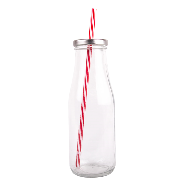 Garcia De Pou BOTELLA + TAPA + CANUTILLO 440 ML Ø 6 8x19 CM TRANSPARENTE CRISTAL (48 UNID.)