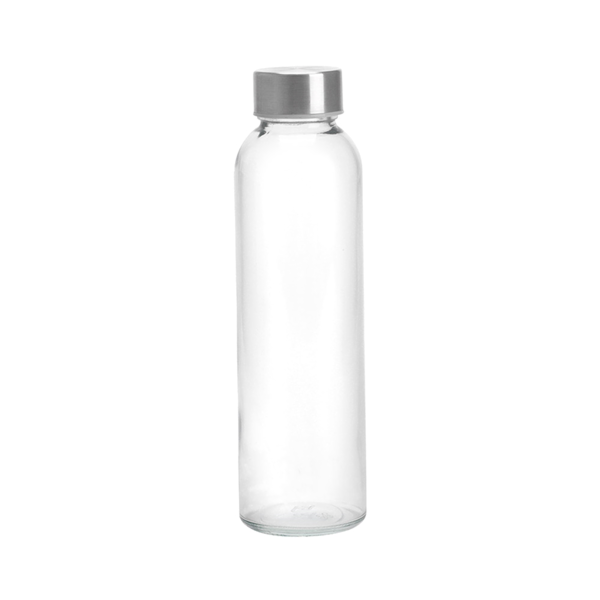 Garcia de pou BOTELLA + TAPÓN ACERO 'WAKI GLASS' 500 ML Ø 6 5x21 7 CM TRANSPARENTE CRISTAL (36 UNID.)