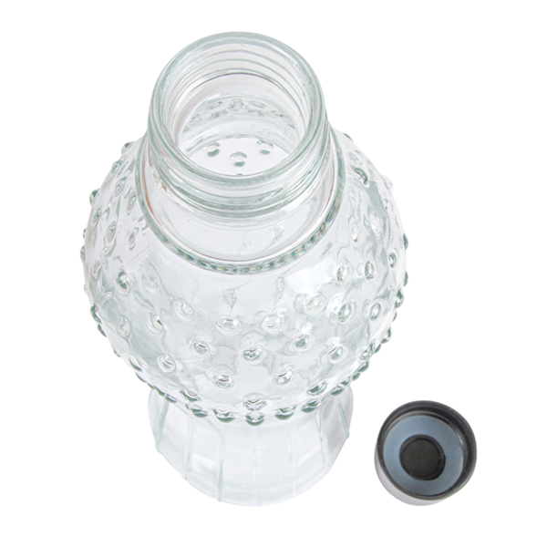 Garcia De Pou BOTELLA + TAPÓN INOX 990 ML Ø8 6x31 CM TRANSPARENTE CRISTAL (24 UNID.)