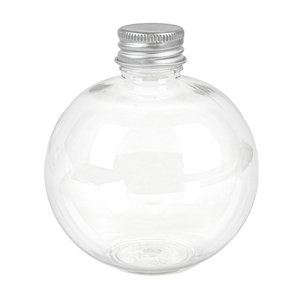 Garcia De Pou BOTELLAS BOLA CON TAPÓN ALUMINIO 250 ML Ø8x9 1 CM TRANSPARENTE PET (150 UNID.)