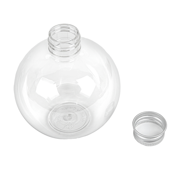 Garcia De Pou BOTELLAS BOLA CON TAPÓN ALUMINIO 250 ML Ø8x9 1 CM TRANSPARENTE PET (150 UNID.)