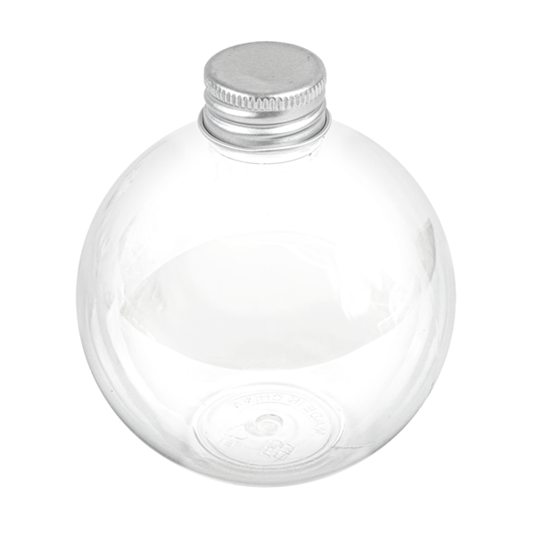 Garcia de pou BOTELLAS BOLA CON TAPÓN ALUMINIO 250 ML Ø8x9 1 CM TRANSPARENTE PET (150 UNID.)