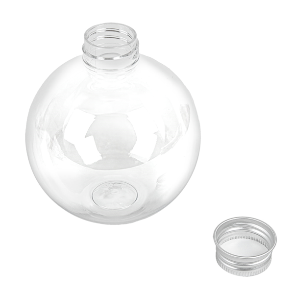 Garcia De Pou BOTELLAS BOLA CON TAPÓN ALUMINIO 350 ML Ø9x10 1 CM TRANSPARENTE PET (150 UNID.)