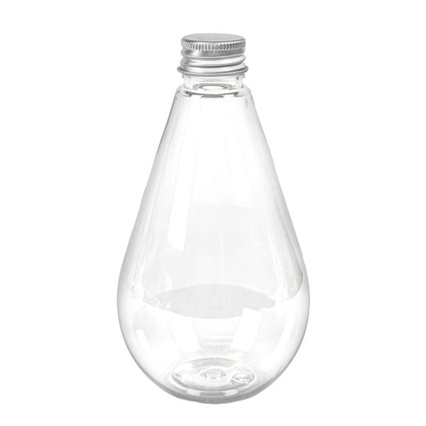 Garcia De Pou BOTELLAS GOTA CON TAPÓN ALUMINIO 300 ML Ø7 5x13 7 CM TRANSPARENTE PET (150 UNID.)