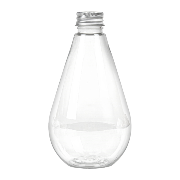 Garcia De Pou BOTELLAS GOTA CON TAPÓN ALUMINIO 300 ML Ø7 5x13 7 CM TRANSPARENTE PET (150 UNID.)