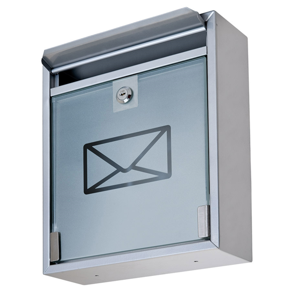 Garcia de pou BUZÓN CORREO RECEPCIÓN HOTEL 26x9x31 CM PLATEADO ACERO (1 UNID.)
