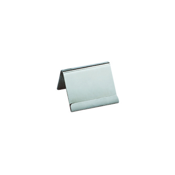 Garcia de pou CABALLETES ETIQUETA SOBREMESA 6 4x5 7x4 2 CM PLATEADO INOX (25 UNID.)