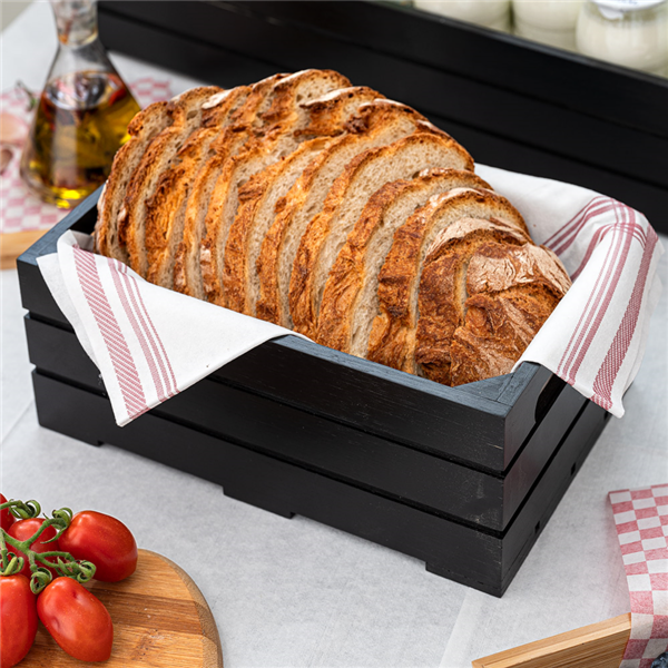 Garcia De Pou CAJA BUFFET GN 1/2 32 5x26 5x10 CM NEGRO BAMBÚ (1 UNID.)