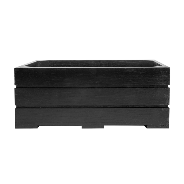 Garcia De Pou CAJA BUFFET GN 1/4 26 5x16 2x10 CM NEGRO BAMBÚ (1 UNID.)