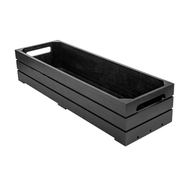 Garcia de pou CAJA BUFFET GN 2/4 53x16 2x10 CM NEGRO BAMBÚ (1 UNID.)