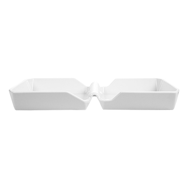 Garcia De Pou CAJA HAMBURGUESA 26x13 7x3 4 CM BLANCO PORCELANA (6 UNID.)