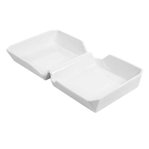 Garcia de pou CAJA HAMBURGUESA 26x13 7x3 4 CM BLANCO PORCELANA (6 UNID.)