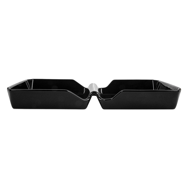 Garcia De Pou CAJA HAMBURGUESA 26x13 7x3 4 CM NEGRO PORCELANA (6 UNID.)