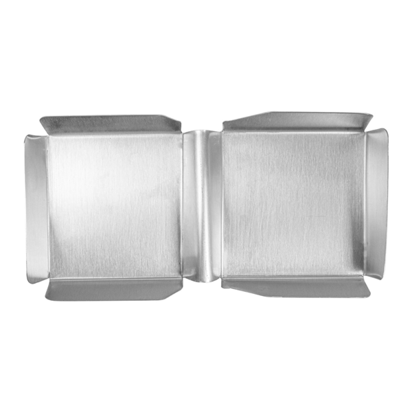 Garcia De Pou CAJA HAMBURGUESA 'ARTINOX' 25 2x13x3 CM PLATEADO INOX (12 UNID.)