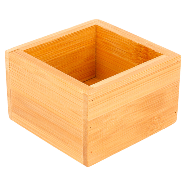Garcia De Pou CAJA PARA BUFFET 8x8x5 CM NATURAL BAMBÚ (1 UNID.)