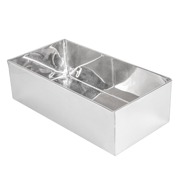 Garcia de pou CAJA PARA BUFFET 'ARTINOX' 26 3x13x8 CM PLATEADO INOX (1 UNID.)
