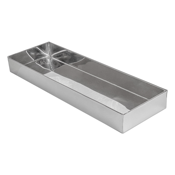Garcia de pou CAJA PARA BUFFET 'ARTINOX' 38 3x12 3x4 CM PLATEADO INOX (1 UNID.)