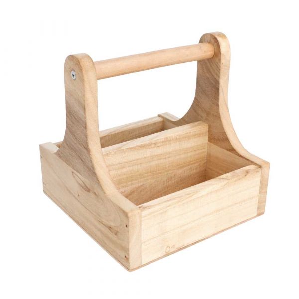 Garcia De Pou CAJA PRESENTACIÓN CON ASA 15x15 3x15 CM NATURAL MADERA (1 UNID.)