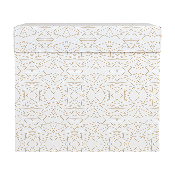 Garcia De Pou CAJAS ALTAS PASTELERÍA SIN VENTANA 'THEPACK DECO' 330 G/M2 35 6x35 6x30 5 CM BLANCO CARTÓN ONDULADO MICROCANAL (30 UNID.)