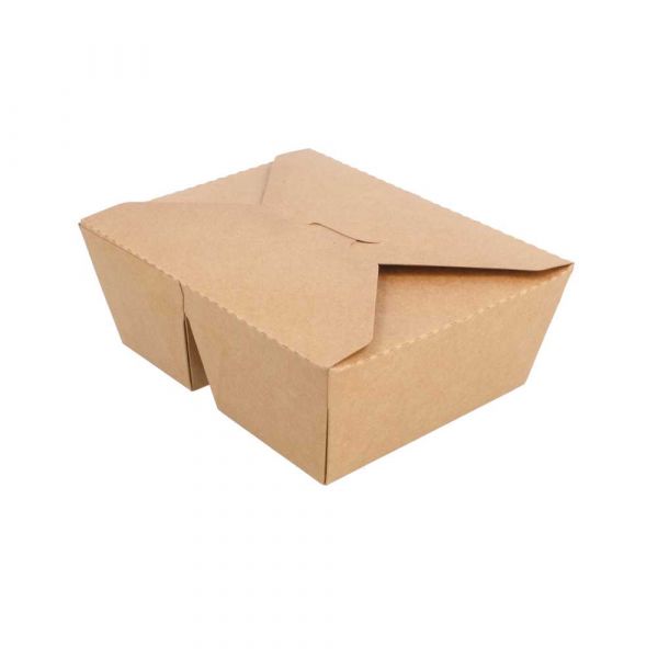 Garcia de pou CAJAS AMERICANAS 2 COMPART. 690 + 530 ML 300 + 20 PE G/M2 17 8x13 7x6 4 CM NATURAL KRAFT (200 UNID.)