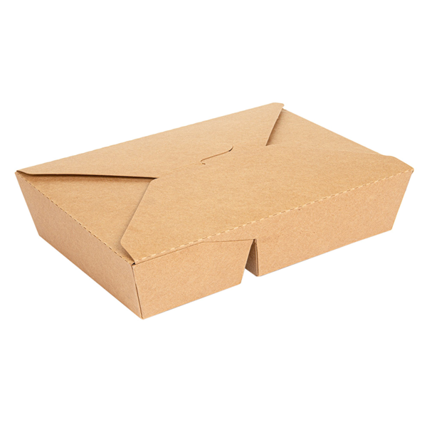Garcia De Pou CAJAS AMERICANAS 2 COMPART. 740 + 530 ML 300 + 20 PE G/M2 21 3x15 5x4 6 CM NATURAL KRAFT (200 UNID.)