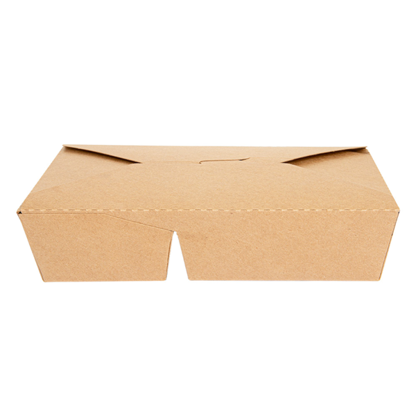 Garcia De Pou CAJAS AMERICANAS 2 COMPART. 740 + 530 ML 300 + 20 PE G/M2 21 3x15 5x4 6 CM NATURAL KRAFT (200 UNID.)