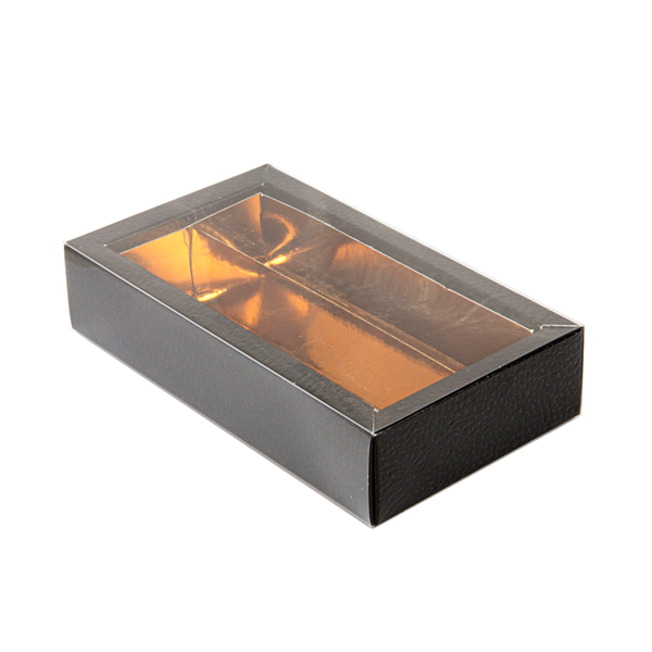 Garcia De Pou CAJAS BOMBONES 14 5x7 5x3 5 CM NEGRO CARTÓN (50 UNID.)