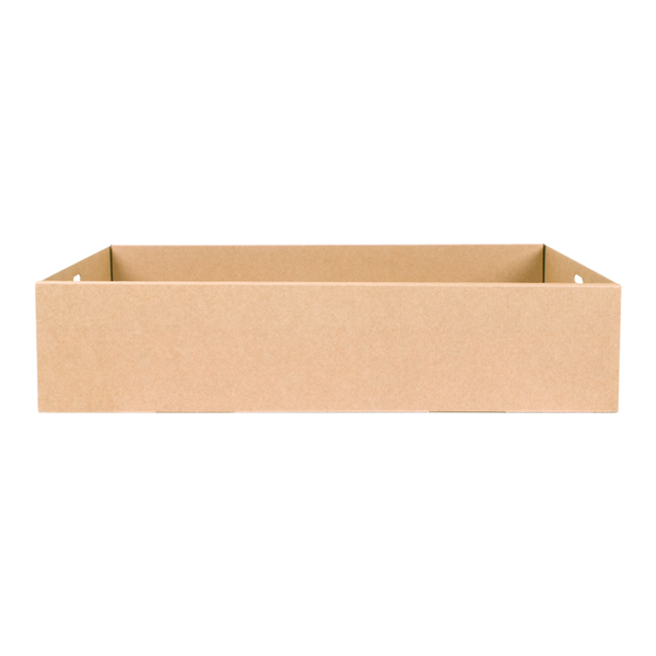 Garcia De Pou CAJAS CATERING M 375 G/M2 35 9x25 2x8 CM NATURAL KRAFT (100 UNID.)