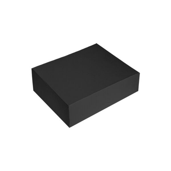 Garcia de pou CAJAS CATERING PLANA 'THEPACK' 250 G/M2 21x21x5 CM NEGRO CARTÓN ONDULADO NANO-MICRO (100 UNID.)
