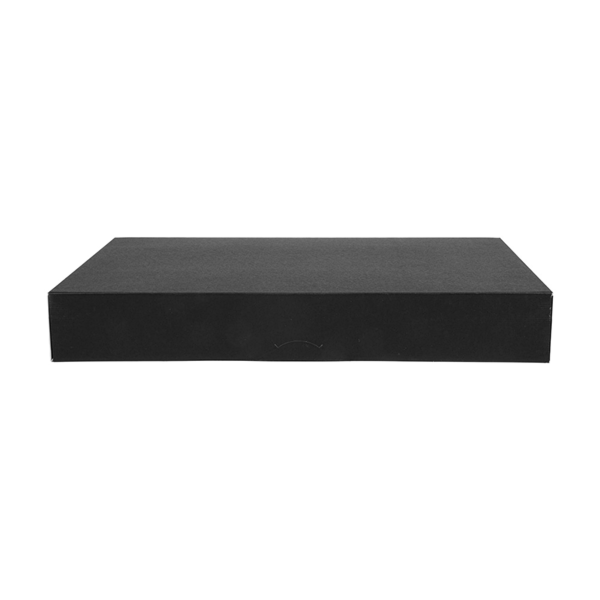 Garcia De Pou CAJAS CATERING PLANA 'THEPACK' 310 G/M2 28x42x6 CM NEGRO CARTÓN ONDULADO NANO-MICRO (100 UNID.)