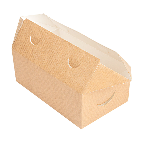 Garcia De Pou CAJAS COMIDA PARA LLEVAR 'THEPACK' 1 L 240 G/M2 11x18x7 CM NATURAL CARTÓN ONDULADO NANO-MICRO (300 UNID.)