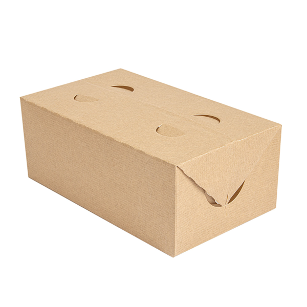 Garcia de pou CAJAS COMIDA PARA LLEVAR 'THEPACK' 1 L 240 G/M2 11x18x7 CM NATURAL CARTÓN ONDULADO NANO-MICRO (300 UNID.)