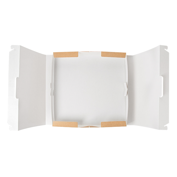 Garcia De Pou CAJAS CON ASA 'THEPACK' 330 G/M2 32x32x3 8 CM NATURAL CARTÓN ONDULADO MICROCANAL (100 UNID.)