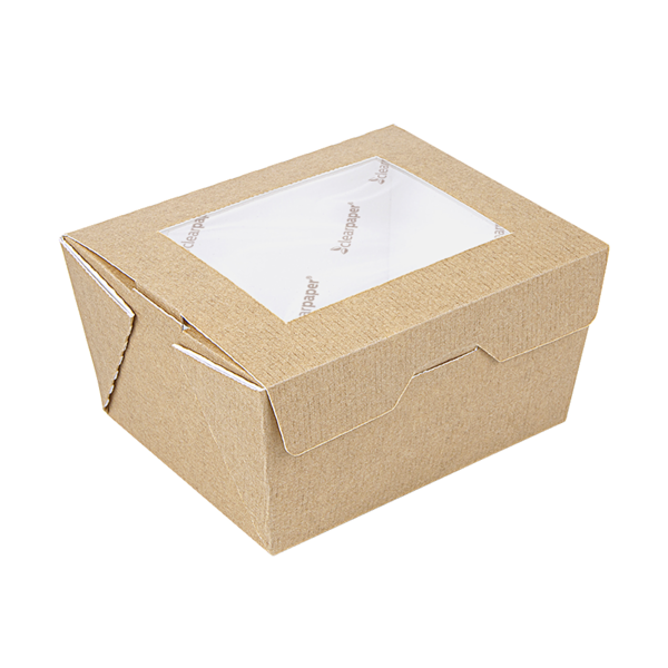 Garcia De Pou CAJAS CON VENTANA ECO 'THEPACK' 780 ML 220 G/M2 11 2x9x6 4 CM NATURAL CARTÓN ONDULADO NANO-MICRO (300 UNID.)