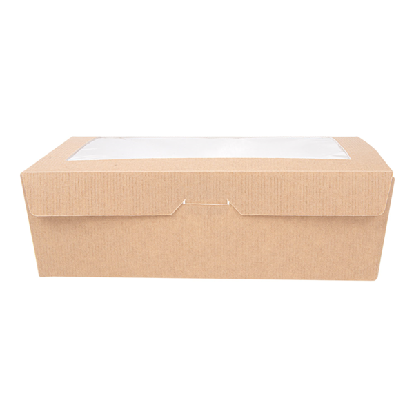 Garcia De Pou CAJAS CON VENTANA 'THEPACK' 1980 ML 220 G/M2 + OPP 19 8x14x6 4 CM NATURAL CARTÓN ONDULADO NANO-MICRO (150 UNID.)